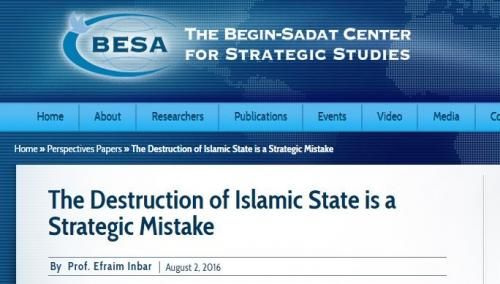 A policy paper published by an influential Israeli think tank which contracts with NATO argues that ISIS is a "useful tool" for Israel's strategic defense. 