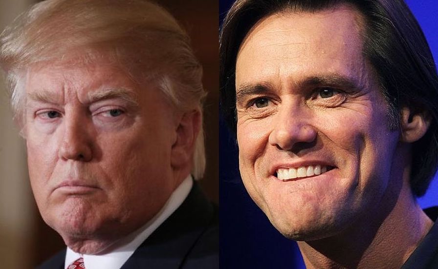 Jim Carrey says Donald Trump is not human, but is a member of the reptilian-illuminati who shapeshifts between reptile and human form.