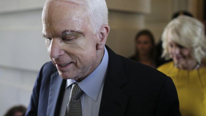 Sen. John McCain claims doctors have given him "a snowball's chance in hell" of surviving an aggressive form of brain cancer.