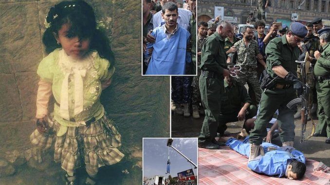 Pedophile who raped and killed a young girl is executed in public
