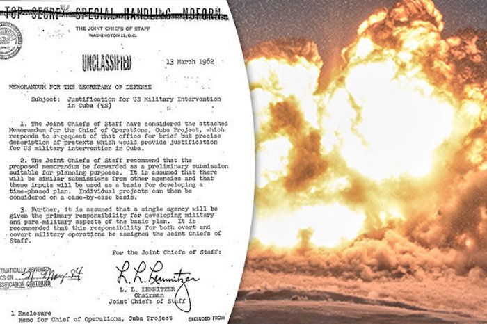 JFK files reveal CIA plot to bomb America and blame it on Cuba