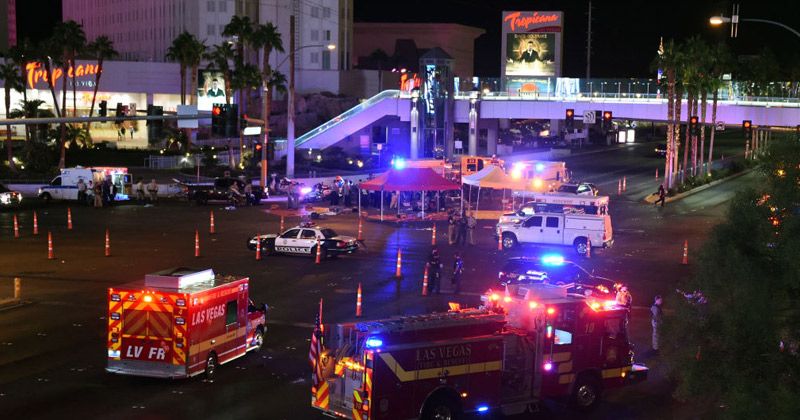 Video footage which shows 17 ambulances removing human bodies from Hooters contradicts the official story told by Sheriff Lombardo.