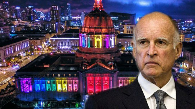 People in California can now be sent to prison for using the wrong gender pronoun, after Gov. Jerry Brown signed a bill on Thursday.