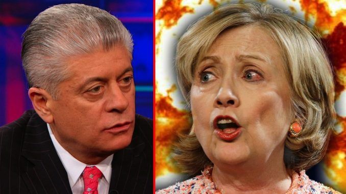 Judge Nap claims new emails will lead to Hillary Clinton indictment