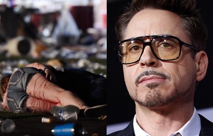 The Las Vegas shooting was a "Satanic blood sacrifice to please occult interests", according to Robert Downey Jr.