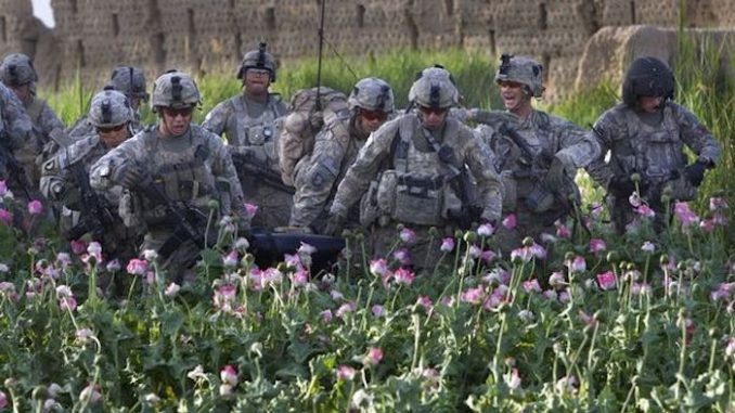 US military bomb and takeover Afghan opium lab