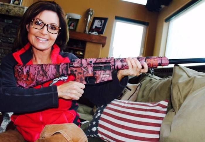 Sarah Palin claims she has never been a victim of sexual harassment because “a whole lot of people know that I’m probably packing."
