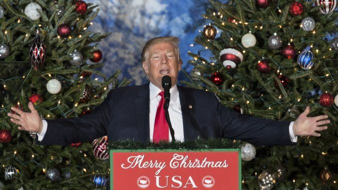 President Trump has been promising to bring Christmas back to the White House for years and has now become the first POTUS in eight years to use the phrase "Merry Christmas!"