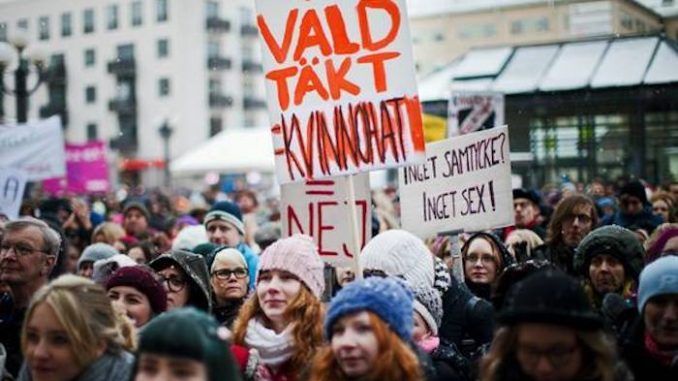 Protests erupt in Sweden as police impose curfews for women