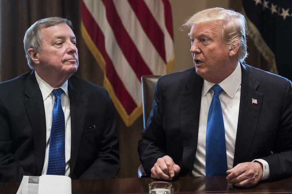 Democrat Dick Durbin, who has a track record of lying about private White House meetings, has fooled the world’s media into believing blatant anti-Trump propaganda.