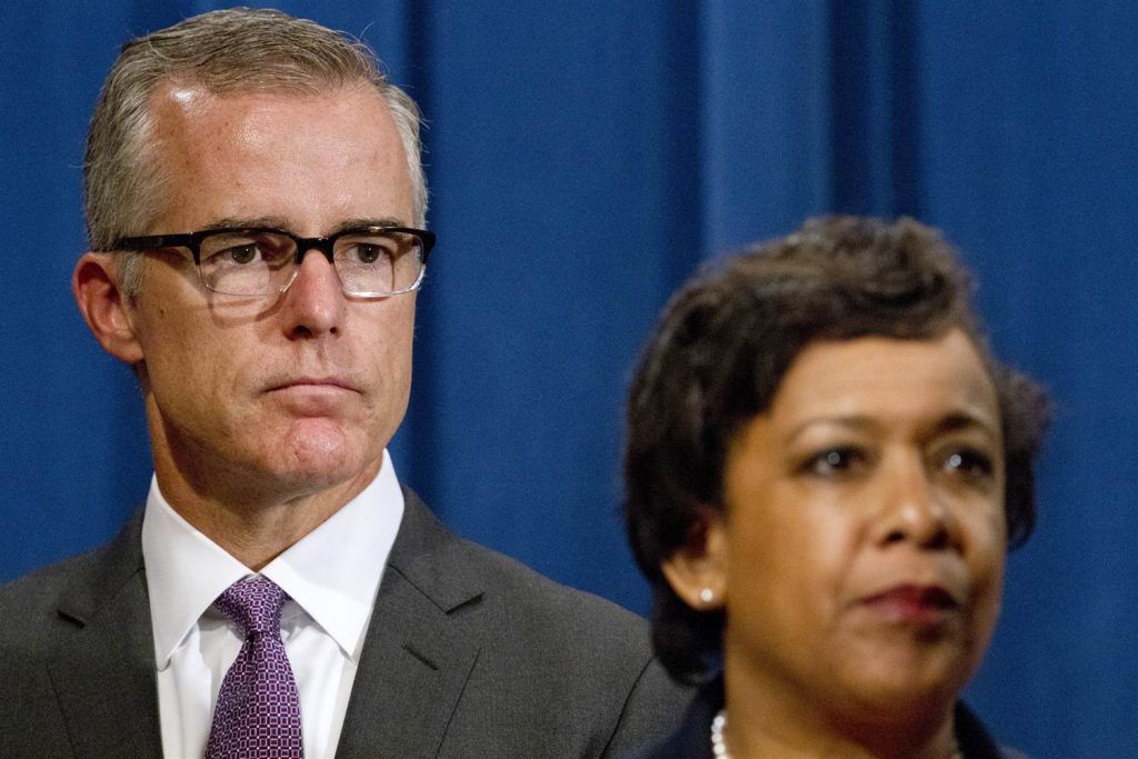 FBI mysterious lose Andrew McCabe text messages