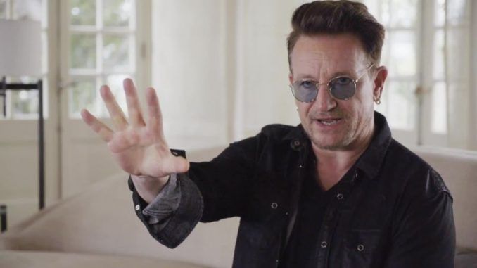 "America is a ship being navigated by a drunk, and manned by lost souls," according to U2 frontman Bono, who claims "the UN must intervene."