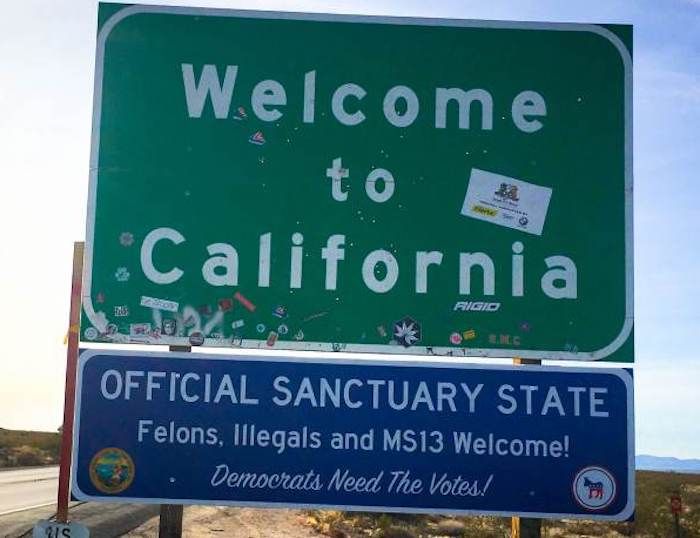 California become sanctuary state for illegals and felons