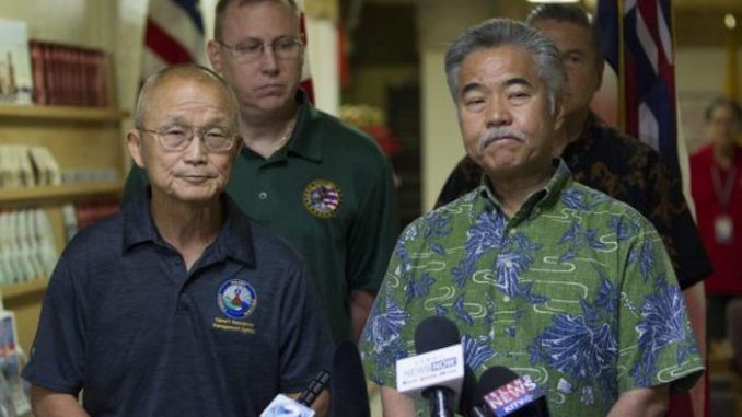 Hawaiian government officials says the missile alert was not a mistake