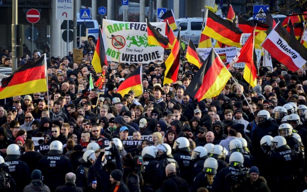 German women protestors are rising up in the millions against a government refusing to protect them from sex attacks by migrants.