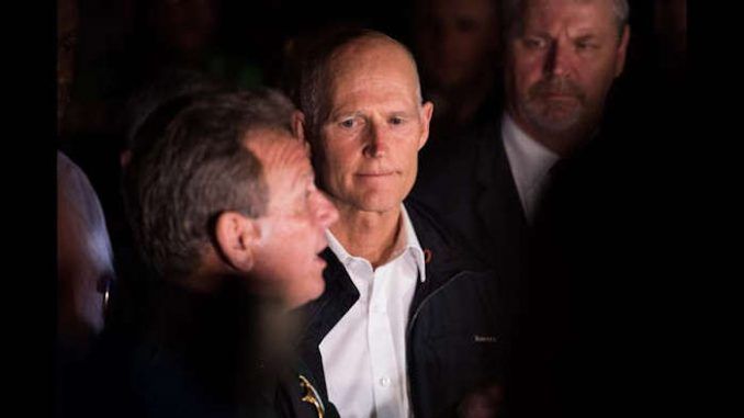 Florida Gov. Rick Scott is moving to suspend 'incompetent' Sheriff Israel for 'dereliction of duty' after a petition by lawmakers.