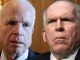 White House name CIA's John Brennan and Senator John McCain as anti-Trump intel leakers