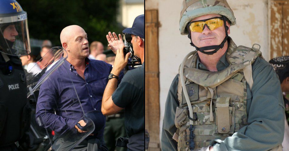 Actor Ross Kemp was forced to wear full military gear whilst filming multicultural documentary in Birmingham