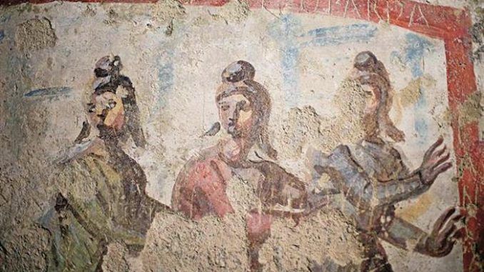 Newly restored Italian frescoes unveiled by the Vatican have revealed that the early Christian Church had female priests.