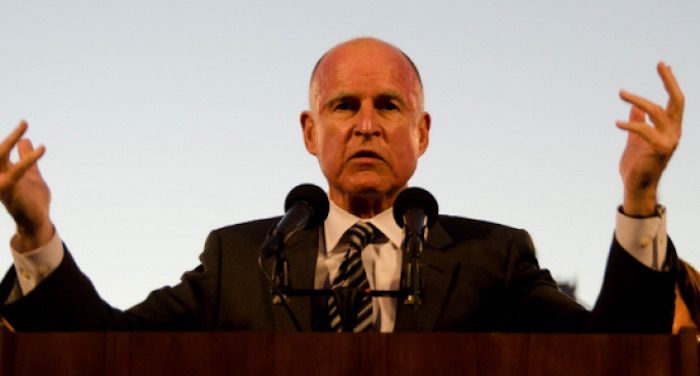 California Gov. Jerry Brown scores so highly on the Psychopathy Checklist that prison wardens joked they should be keeping him in the prison behind lock and key.