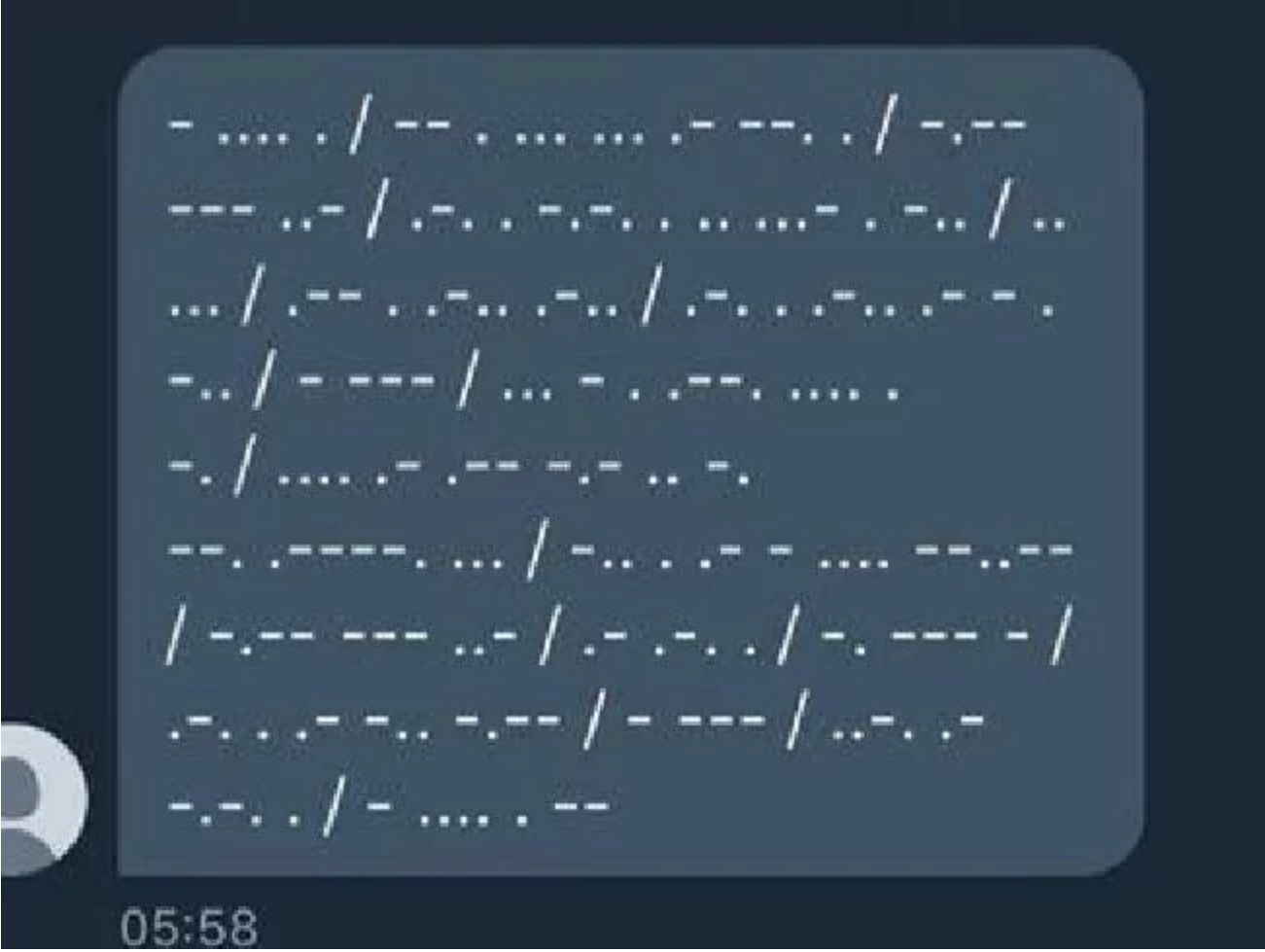 Twitter users received this mysterious message in Morse code which relates to the late scientist Stephen Hawking. 