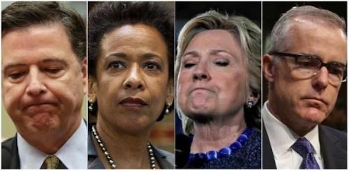 Congress begin prosecution proceedings against Comey, Clinton, McCabe, and others