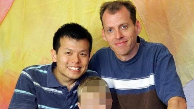 A gay couple who ran an international pedophile ring involving an adopted son they illegally bought from Russia are now serving decades behind bars in the United States.