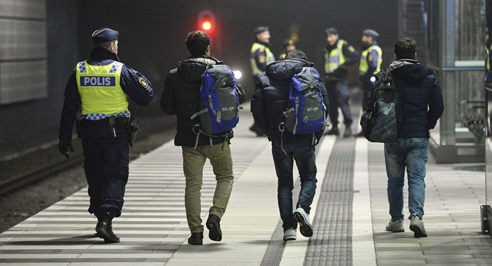 Swedish students have been arrested for distributing facts about immigration consisting of information sourced from reputable organizations.