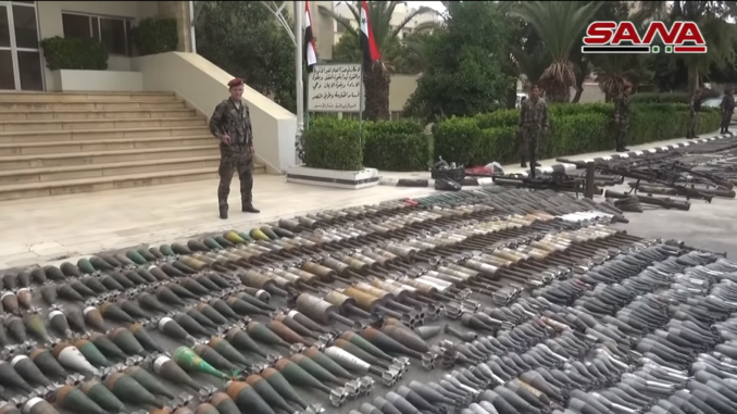 Israeli weapons handed over by ISIS militants in Syria