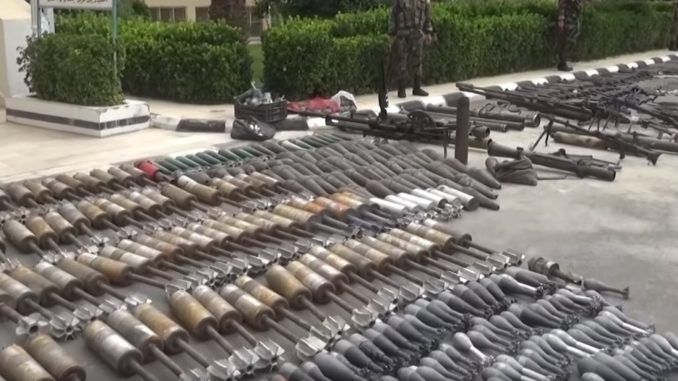 Cache of Israeli weapons recovered from ISIS terrorists in Syria