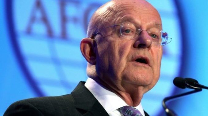 James Clapper says planting FBI moles within the Trump campaign is standard practise