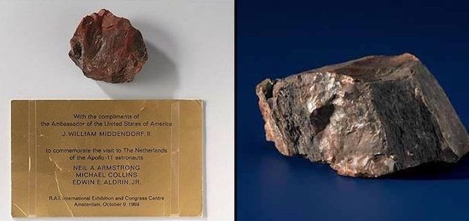 The "lunar rock" given to Holland by NASA is actually a "pretty much worthless stone," according to geologists from a Dutch university.