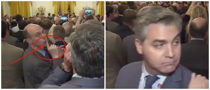 CNN's Jim Acosta could lose WH press credentials after screaming at President Trump