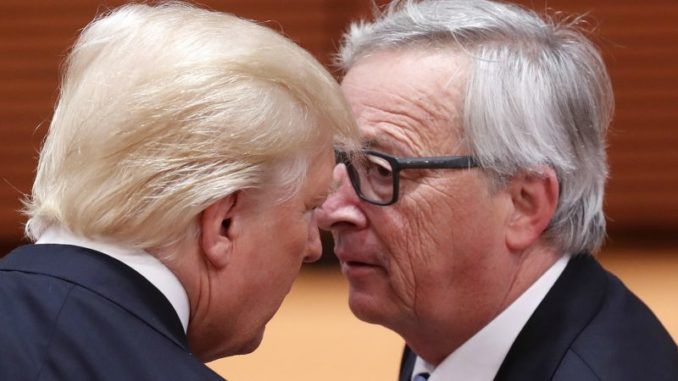 Trump just told EU President Juncker that he's a brutal killer to his face