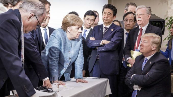 Trump tells Merkel 'you owe me one trillion dollars'