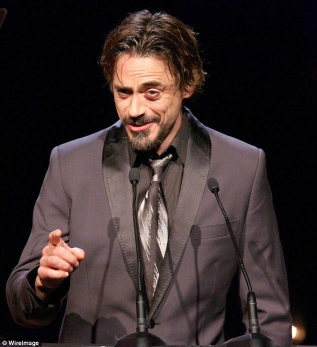 Robert Downey Jr. appeared to have bruising around his left eye while attending a glitzy event back in 2005 