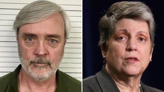 An air force deserter who has been on the most wanted fugitive list for 35 years has finally been found working for Democrat Janet Napolitano.