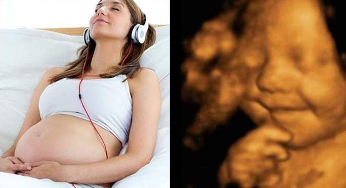 Preborn babies are able to detect sound and respond to music at just 16 weeks gestation, according to a new study.