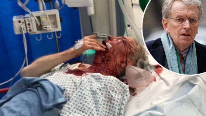 British Ambasaddor fights for his life after being attacked by anti-Trump activists