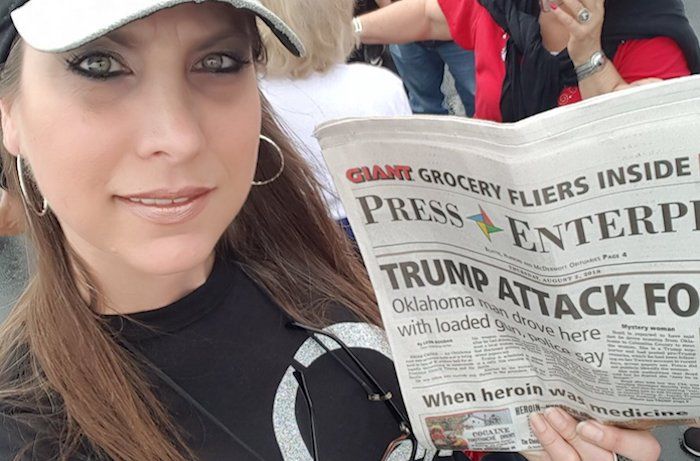 Kate Mazzochetti, a brave follower of QAnon, helped foil an assassination attempt against Donald Trump in Wilkes Barre, Pennsylvania on Thursday.