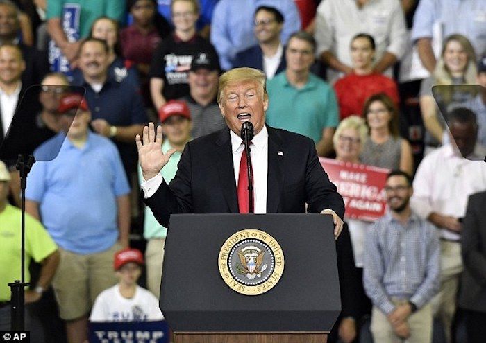 Trump promises fans at Indiana rally that 'crooked Hillary' will be behind bars soon