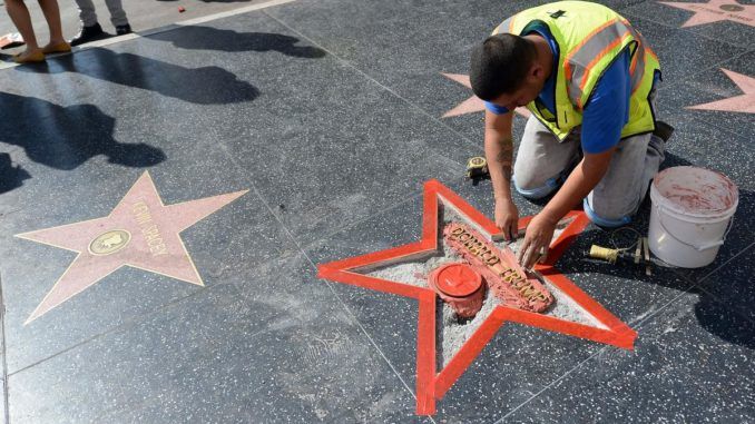 West Hollywood councillors have voted to remove Donald Trump’s star from the city’s Walk of Fame despite allowing rapists to keep their stars.