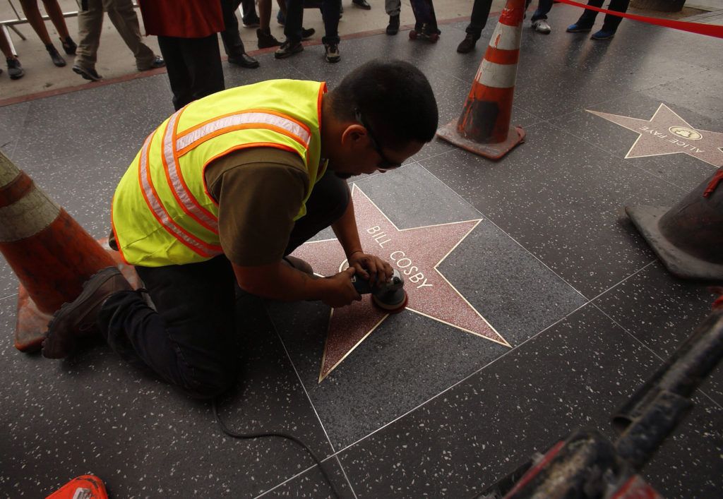 Hollywood officials decide to preserve Bill Cosby's walk of fame star after his sentencing Tuesday
