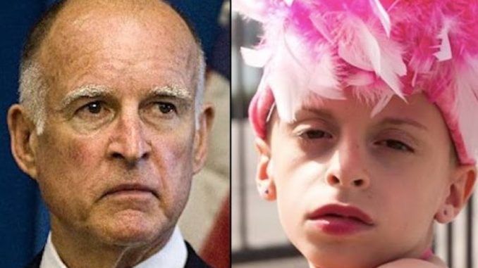Children as young as 12-years-old are eligible to undergo sex change surgery on the public dime in California, thanks to a law enacted in Gov. Jerry Brown's increasingly barbaric state. 