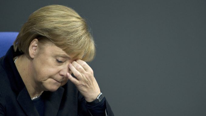 German chancellor Angela Merkel suffers huge meltdown as protestors reject her open border policies
