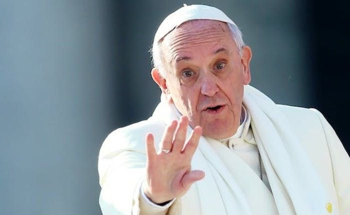 Pope Francis thinks plastic in the oceans poses a bigger threat than pedophilia within the Catholic church