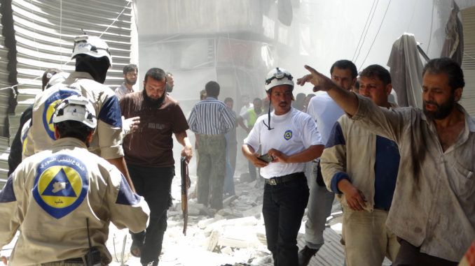 White Helmets caught filming new chemical attacks in Syria, Russian MoD says