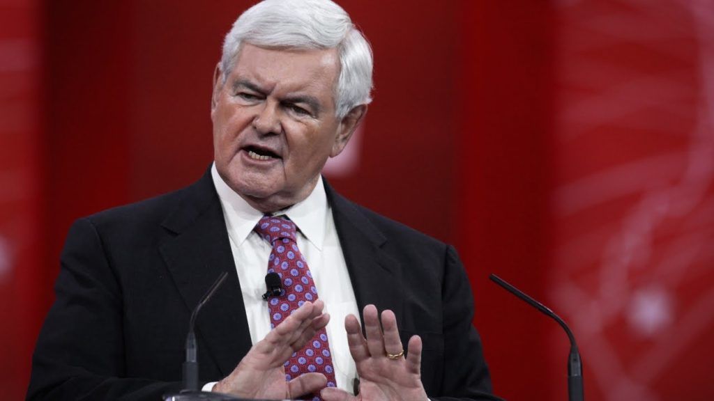 All practicing Muslims who believe in sharia law should be deported from the United States, according to Newt Gingrich who says "Western civilization is in a war" and "sharia is incompatible with Western civilization."