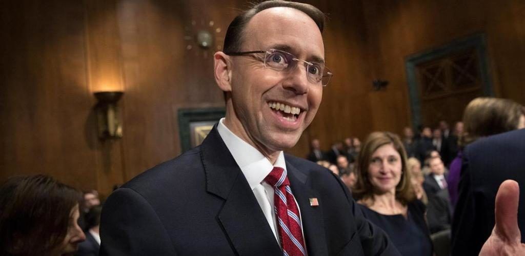 Rod Rosenstein deemed most corrupt official in US history
