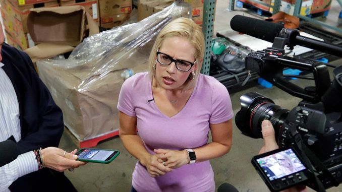 Democrat Kyrsten Sinema, Arizona's newly elected first female Senator, fought to protect criminals who had sex with child prostitutes and later took tens of thousands of dollars from the founders of an alleged sex trafficking website.